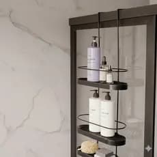 Suporte Shampoo Box Aramado 03 Andares Wave Triplo Reforçado Banheiro