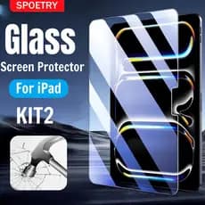 Película Protetora de Tela de Vidro Temperado para iPad 10.2 9.7 10.5 10.9 Pro 11 Novo iPad 10 9 8 7 6 5 Air 4 3 2 Mini