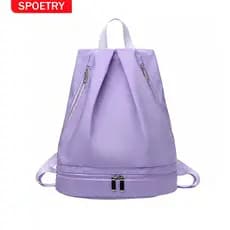 Mochila Esportiva Feminina Impermeável Separação Seco e Molhado para Academia Natação Organização de Roupa de Banho