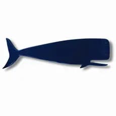 Decoração Náutica Baleia Madeira Maciça 98cm Quadro Decorativo Parede Sala Quarto Praia Oceano Artesanal Azul