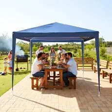 Tenda De Praia Gazebo Desmontavel 3x3 para Praia Camping Feira Açai Toldo Barraca