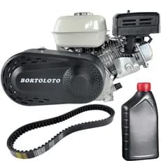 Motor Estacionário a Gasolina 7HP com Conversor de Torque CVT 19,05mm –Kart, Drift Trike, Mini Buggy