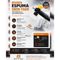 Snow Foam Canhão De Espuma Para Lavadora de Alta Pressão acompanha conector para Engate Rápido