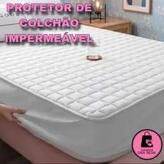 Kit Capa de Colchão Protetor Impermeável Queen Matelado com Elástico