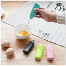 Mini Misturador Batedor Mixer Elétrico Para Claras de Ovos Leite Café Cores Sortidas