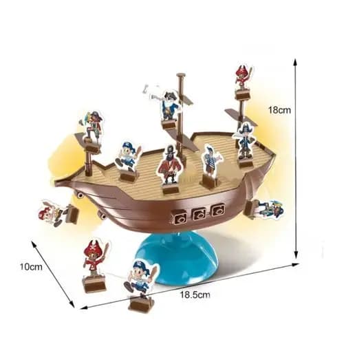 Jogo Equilibrio Barco Pirata Brinquedo Infantil Divertido Jogo Interativo Familia