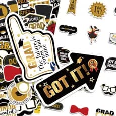 104 folhas temporada de formatura inglês carta Graffiti adesivos desenho animado pintado Item ilustração padrão HD à pro