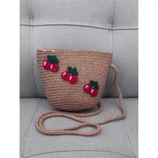 Bolsa Palha Criança Moda Praia Piscina Verão Dia a Dia Infantil