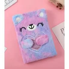 Caderno Pelúcia Kawaii Fofo Diário Agenda Tiedye Infantil