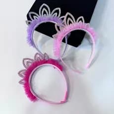 Kit com 3 Tiaras Arco Infantil Menina Princesa Acessórios Cabelo