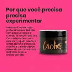 Máscara Cachos Crespas e Cacheadas Ledebut - Hidratação Anti Frizz Definição e Brilho 300g