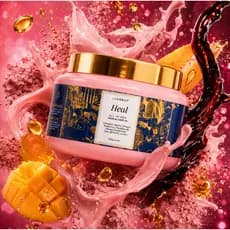 Máscara & Leave-in de Argila Rosa, Acidificante Elimina o Frizz, Brilho e Hidratação Heal Ledebut - 500g Promoção