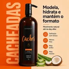 Creme De Pentear Ativador Massagem Capilar Cachos Ledebut - 1 Litro Oferta Direto da Fábrica