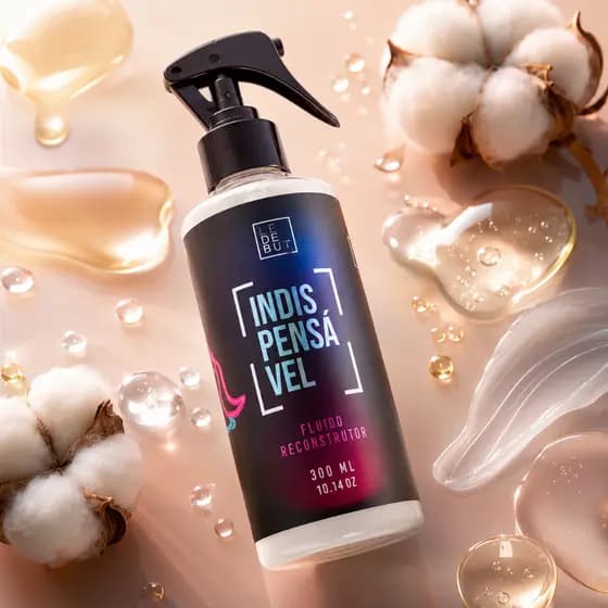 Leave-in Antifrizz, Brilho, Hidratação e Reconstrução Uso Obrigatório piscina e praia Indispensável  300ml - Ledebut