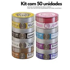 Kit 50 Ceras Modeladoras Capilar Zeus Biofiori Inspiradas em Perfumes Importados