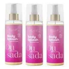 KIT Body Splash Belkit Ousada Glow 200ml - Fragrância Floral, Alta Fixação, Projeção e Perfumaria Fin