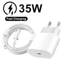 Kit Supercharger de 35 W para iPhone 15/16/17 Pro Max (interface USB-C/Tipo-C), inclui cabo de dados de 1 m
