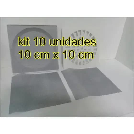 Tela Para Ralo de Banheiro 10 x 10 cm - Fibra de Vidro