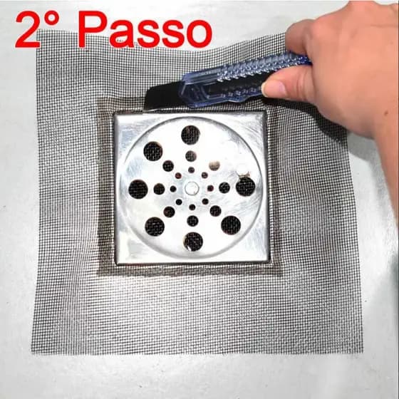 Tela Para Ralo 20 x 20 cm - Fibra de Vidro