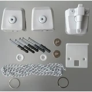 Kit Instalação Janela Vitrô Basculante Vidro Temperado - Kit 06