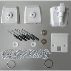 Kit Instalação Janela Vitrô Basculante Vidro Temperado - Kit 06