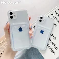 Capinha transparente com cartão Anti-impacto Caso De Telefone Para iPhone 17 16 pro max 11 12 13 14 15 plus ca
