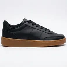 Tênis Masculino Casual Court Silk Sneaker Preto Sola Alta Oversized Conforto Preimium - Promoção !