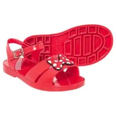 Sandália Baby Infantil Menina Ratinha Minnie Laço Bolinhas Macia Antiderrapante