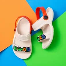 Sandália Papete Infantil Menino Dino Roar Divertido Leve Macia Antiderrapante Promoção Black Friday