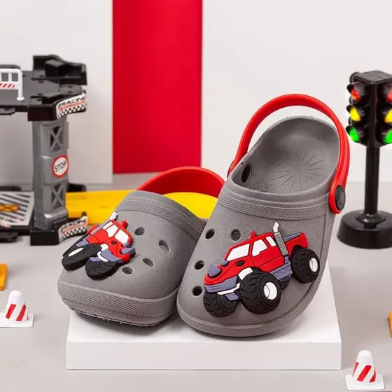 Chinelo Sandália Infantil Menino Carrinho Pick Up Divertido Radical Antiderrapante Promoção