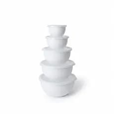 Kit 5 Vasilhas Bowl Tigelas para Salada e Mantimentos Potes para Cozinha