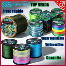 🎣 Sougayilang 【COD】3 Estilos 🧵 Linha de Pesca 8+X Multifilamento Camuflada Invisível 300/520/1000M Resistente Abrasão