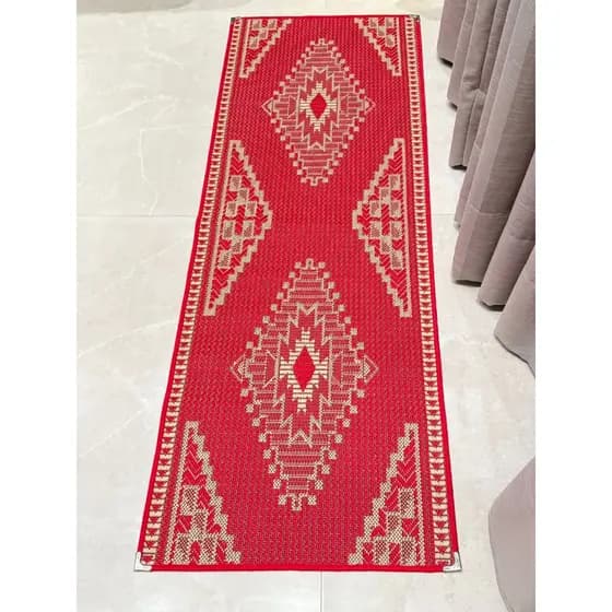 Tapete Passadeira Sisal 2,00m x 0,66m com ponteira 100% antiderrapante