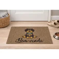 Tapete Capacho Pet Porta Entrada - Emborrachado 100% antiderrapante 40x60 cm