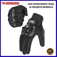 Luva Para Moto Motoqueiro Motociclista Motocross Tática Antiderrapante Com Proteção