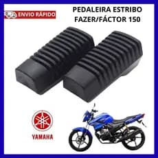 Par de Borracha Pedaleira Estribo Fazer Factor 150 2014 Em Diante