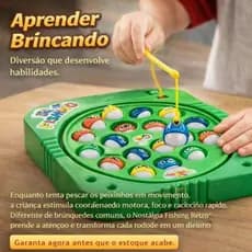 Pega Peixe Brinquedo Educativo Infantil, ajuda a coordenação motora,  Pescaria