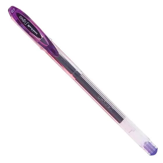 Caneta gel Signo 0.7mm UM-120 Violeta Uni-Ball