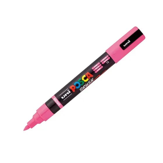 Caneta Posca PC-5MBR Brush Rosa uni-ball