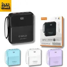 Power Bank 10000mAh α’GOLD PRO 22.5W Turbo PD | Modelo BTE-48| 4 Saídas | Display Digital