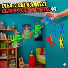 Boneco Ninja Gruda Parede Brinquedo Infantil Vidro Diversão Criança Kit 20 Unidades
