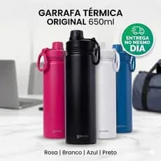 Garrafa Térmica Gocase Inox Aço Inoxidável Academia 650ml