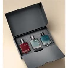 Kit Coleção Miniaturas Natura Homem (Elo, Sagaz, Clássico) 3x25ml + 3 Porta-Perfume Recarregável Metálico de Brinde