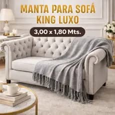 Manta Para Sofá King Luxo Super Gigante 3,00 x 1,80 Mts Tipo Capa De Sofá