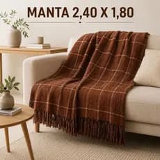 Manta Premium 2,40 x 1,80 para Sofá e Cama – Conforto, Estilo e Durabilidade