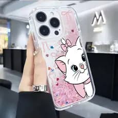 Capa Para iPhone 13 12 11 16 Ar 17 15 14 Pro Max XR Macaron Cor Silicone Deriva Areia Arco Gato Desejo