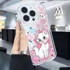 Capa Para iPhone 13 12 11 16 Ar 17 15 14 Pro Max XR Macaron Cor Silicone Deriva Areia Estrela Gato Desejo