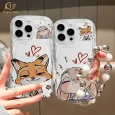 Capa Para Redmi Note 14 Pro 13 12 11 10 9 8 14C 13C 12C 10C 9A POCO X7 C75 C65 Raposa Coelho Caso De Telefone Mopo