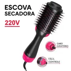 Escova Secadora 220v Alisador Elétrica Escova de ar quente Modeladores de cabelo Com 3 Em1 Hair