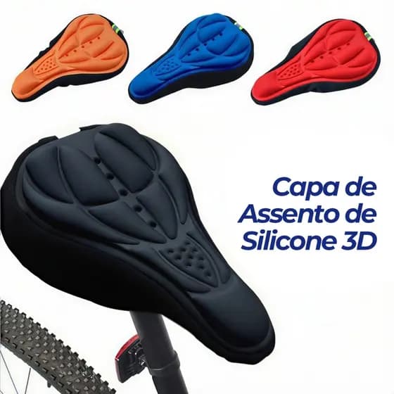 Capa Confortável Para Selim De Bicicleta – Acessório De Ciclismo Com Esponja De Silicone Espessada 3D